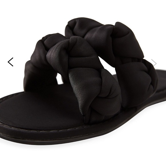 🌿 MNG Black Braided Sandals - Picture 3 of 4